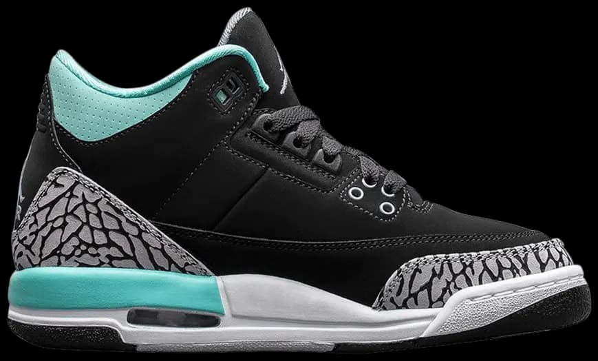Giày Nike Air Jordan 3 Retro GG 'Black Mint' 441140-045 Giày Nike Air Jordan 3 Retro GG 'Black Mint' 441140-045