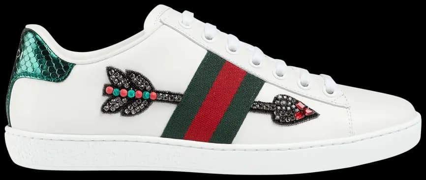 Giày Gucci Wmns Ace Embroidered 'Arrow' 454551 02JP0 9064 Giày Gucci Wmns Ace Embroidered 'Arrow' 454551 02JP0 9064