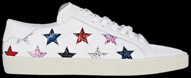 Giày Saint Laurent SL-06 Leather Low 'Stars' 458869-CN620-9266 Giày Saint Laurent SL-06 Leather Low 'Stars' 458869-CN620-9266