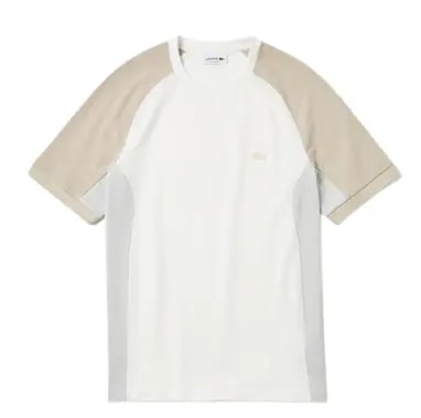 Áo Lacoste Colorblock Crewneck T-Shirt White Beige TH5017-TRY — kich-thuoc: S Áo Lacoste Colorblock Crewneck T-Shirt White Beige TH5017-TRY — kich-thuoc: S