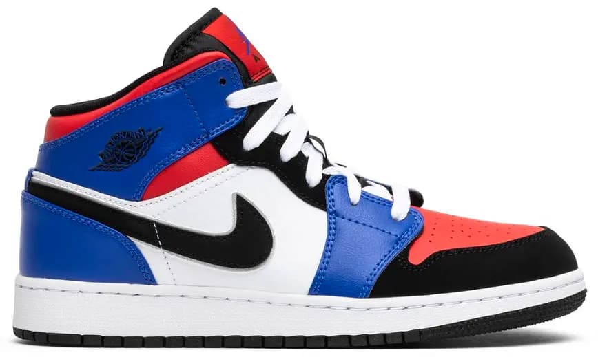 Giày Nike Air Jordan 1 Mid GS 'Top 3' 554725-124 Giày Nike Air Jordan 1 Mid GS 'Top 3' 554725-124