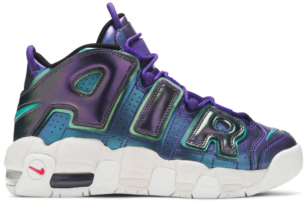 Giày Nike Air More Uptempo GS 'Iridescent Purple' 922845-500 — kich-thuoc: 38.5 Giày Nike Air More Uptempo GS 'Iridescent Purple' 922845-500 — kich-thuoc: 38.5