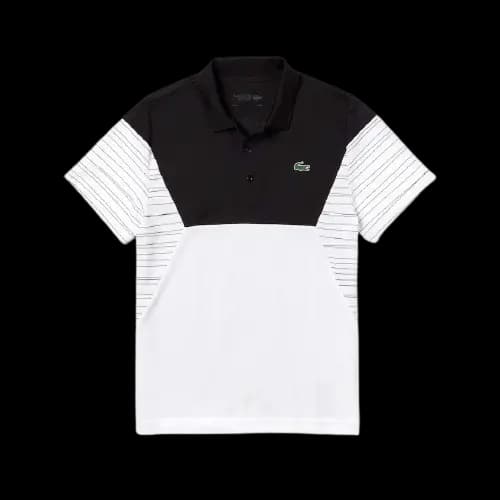 Áo Lacoste Polo Tennis Pique White Black DH8488-51-T0V Áo Lacoste Polo Tennis Pique White Black DH8488-51-T0V