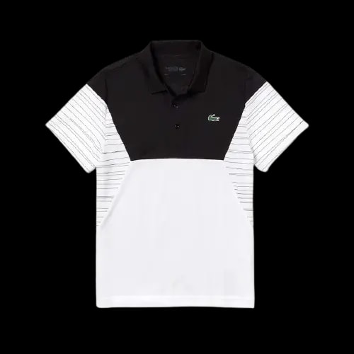 Áo Lacoste Polo Tennis Pique White Black DH8488-51-T0V — kich-thuoc: M Áo Lacoste Polo Tennis Pique White Black DH8488-51-T0V — kich-thuoc: M
