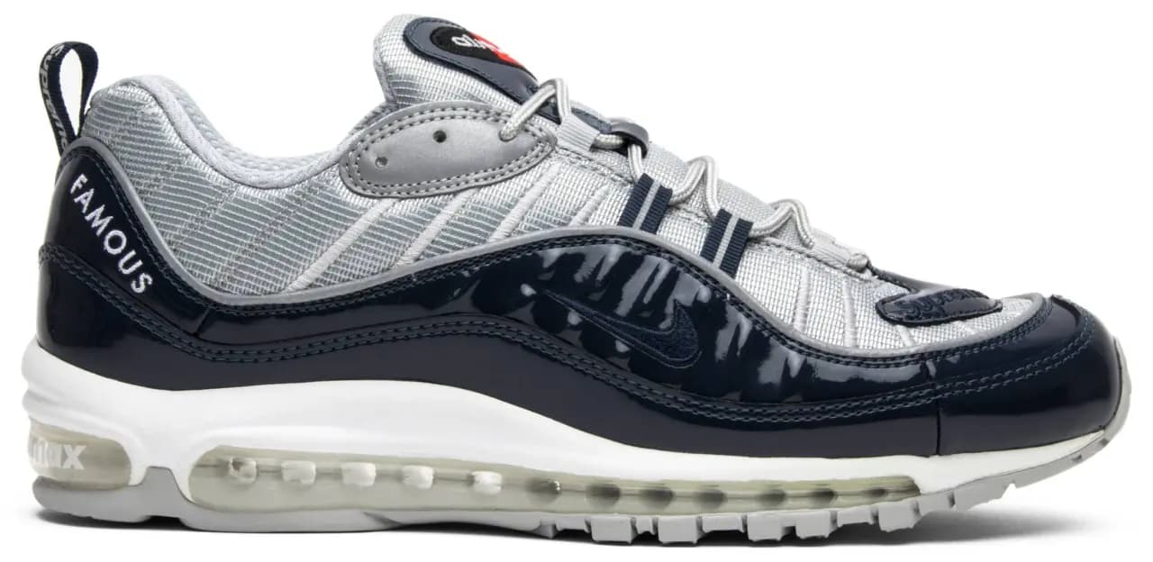 Giày Nike Supreme x Air Max 98 'Obsidian' 844694-400 Giày Nike Supreme x Air Max 98 'Obsidian' 844694-400