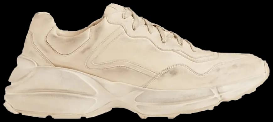 Giày Gucci Rhython Leather Sneaker Ivory 498916 A9L00 9522 Giày Gucci Rhython Leather Sneaker Ivory 498916 A9L00 9522