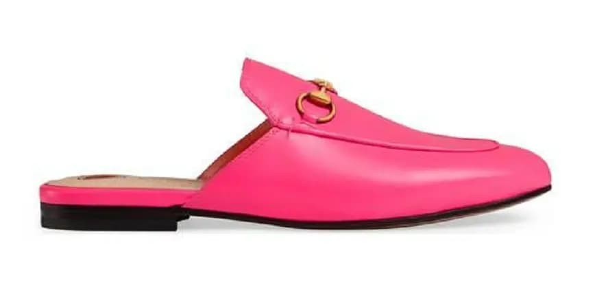 Giày Gucci Princetown Fluorescent Fuchsia 557730-0ZR60-5616 Giày Gucci Princetown Fluorescent Fuchsia 557730-0ZR60-5616