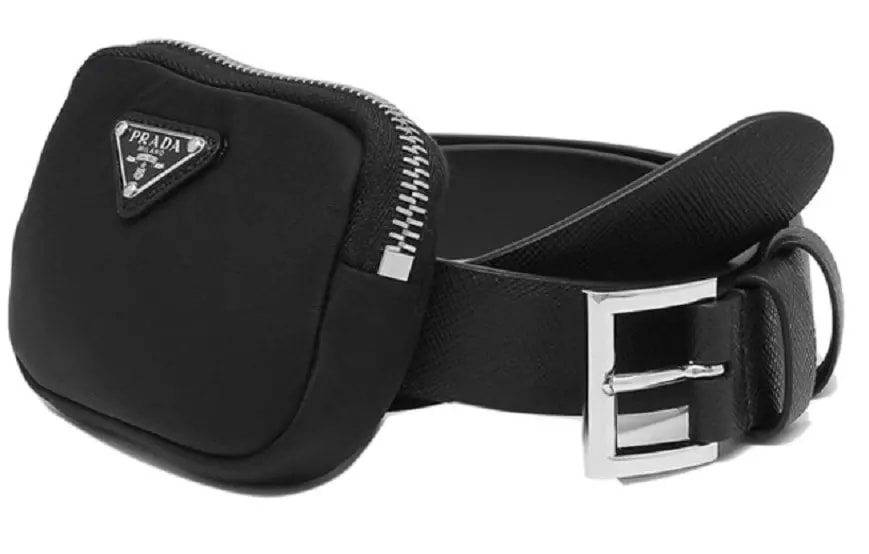 Thắt Lưng Prada Saffiano Leather Belt With Pouch 1CM237-053-F0632 Thắt Lưng Prada Saffiano Leather Belt With Pouch 1CM237-053-F0632