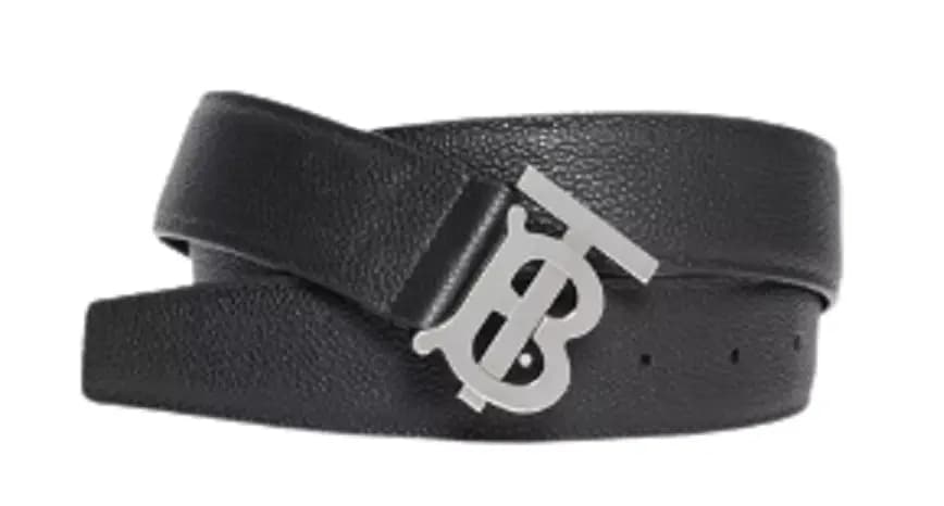 Thắt Lưng Burberry Monogram Motif Grainy Black Thắt Lưng Burberry Monogram Motif Grainy Black