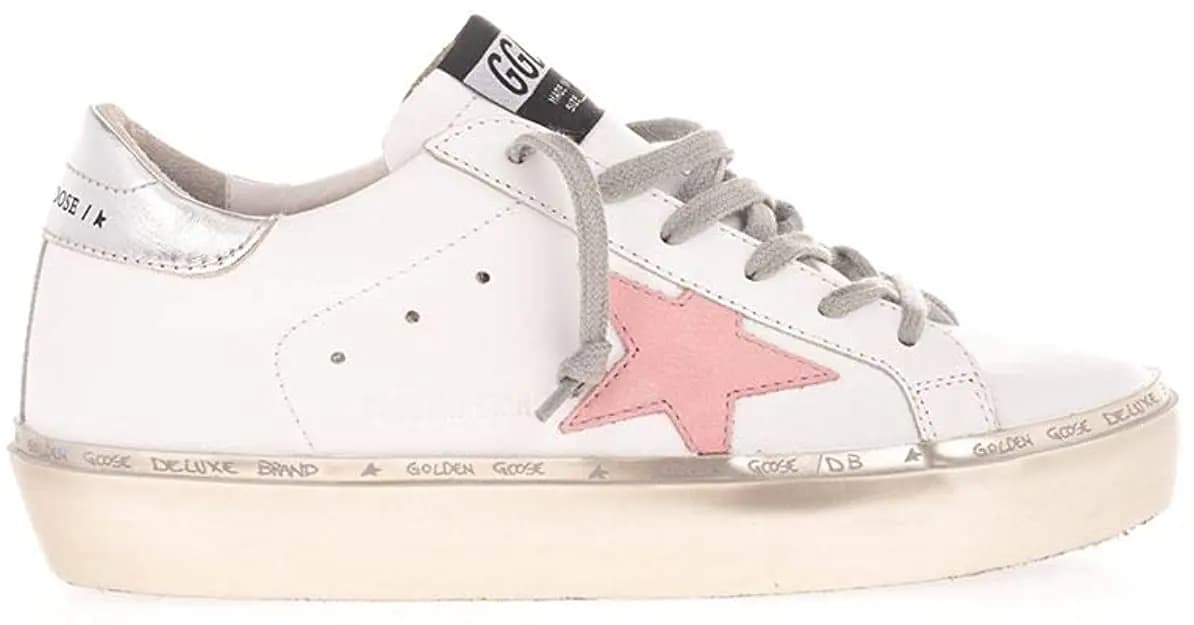 Giày Golden Goose Hi-Star White Pink GWF00118-F000237-10253 Giày Golden Goose Hi-Star White Pink GWF00118-F000237-10253