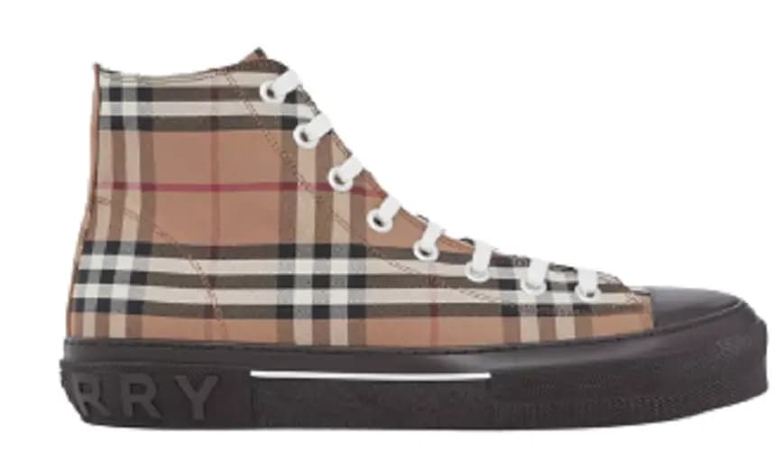 Giày Burberry Vintage Check Cotton 'Birch Brown' 80556611 Giày Burberry Vintage Check Cotton 'Birch Brown' 80556611