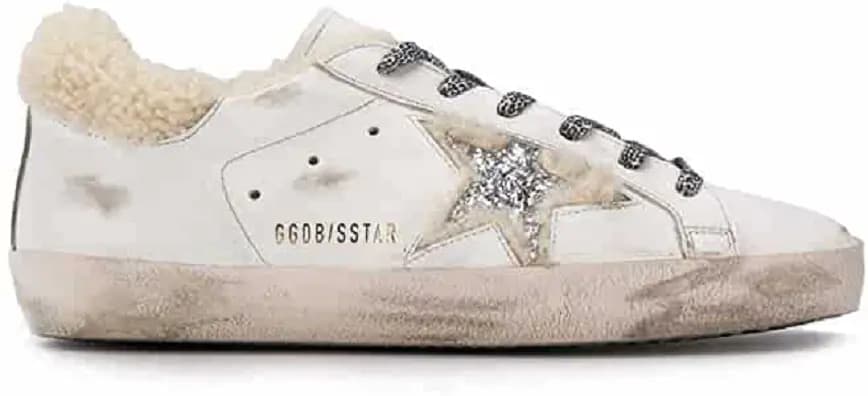 Giày Golden Goose Superstar 'White Lambskin' G35WS590-P90 Giày Golden Goose Superstar 'White Lambskin' G35WS590-P90