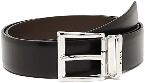 Thắt Lưng Prada Men's Black Leather Pin Buckle Belt 2CC004-X72-F0JYA Thắt Lưng Prada Men's Black Leather Pin Buckle Belt 2CC004-X72-F0JYA