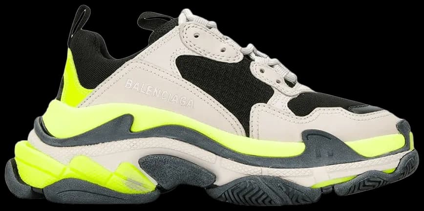 Giày Balenciaga Triple S Trainer Grey Yellow Fluo 524039-W09OH-1293 Giày Balenciaga Triple S Trainer Grey Yellow Fluo 524039-W09OH-1293