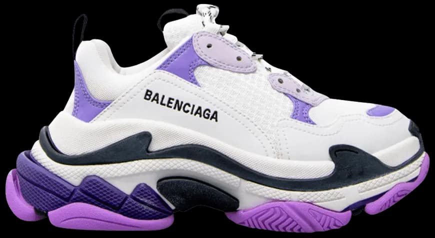 Giày Balenciaga Triple S Sneaker White Lilac 524039-W09OM-9055 Giày Balenciaga Triple S Sneaker White Lilac 524039-W09OM-9055