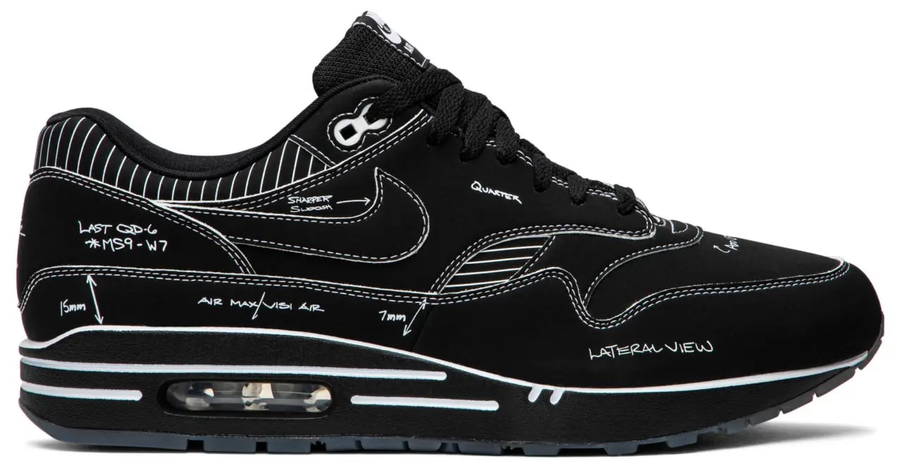 Giày Nike Air Max 1 Tinker 'Sketch to Shelf Black' CJ4286-001 — kich-thuoc: 41 Giày Nike Air Max 1 Tinker 'Sketch to Shelf Black' CJ4286-001 — kich-thuoc: 41