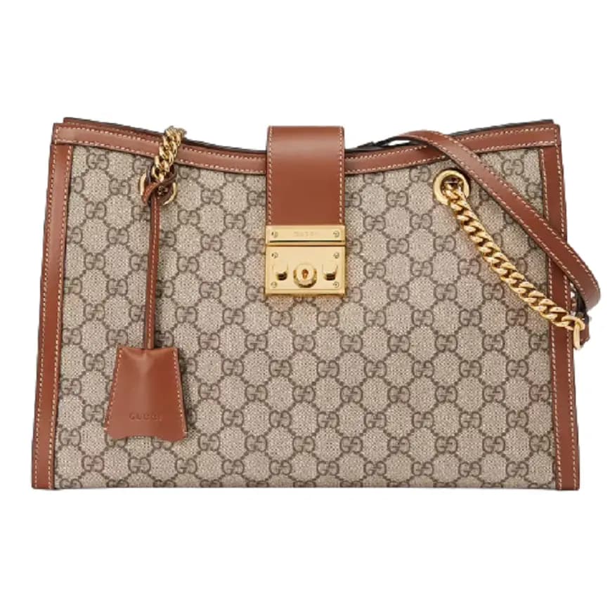 Túi Gucci Padlock Medium GG Shoulder GG Supreme Canvas Beige 479197-KHNKG-8534 Túi Gucci Padlock Medium GG Shoulder GG Supreme Canvas Beige 479197-KHNKG-8534