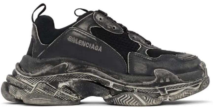 Giày Balenciaga Triple S 'Faded Black' 524039-W3CN3-1000 Giày Balenciaga Triple S 'Faded Black' 524039-W3CN3-1000