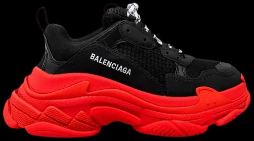 Giày Balenciaga Triple S Sneaker 'Black Red' 536737-W2FZ1-1060 Giày Balenciaga Triple S Sneaker 'Black Red' 536737-W2FZ1-1060