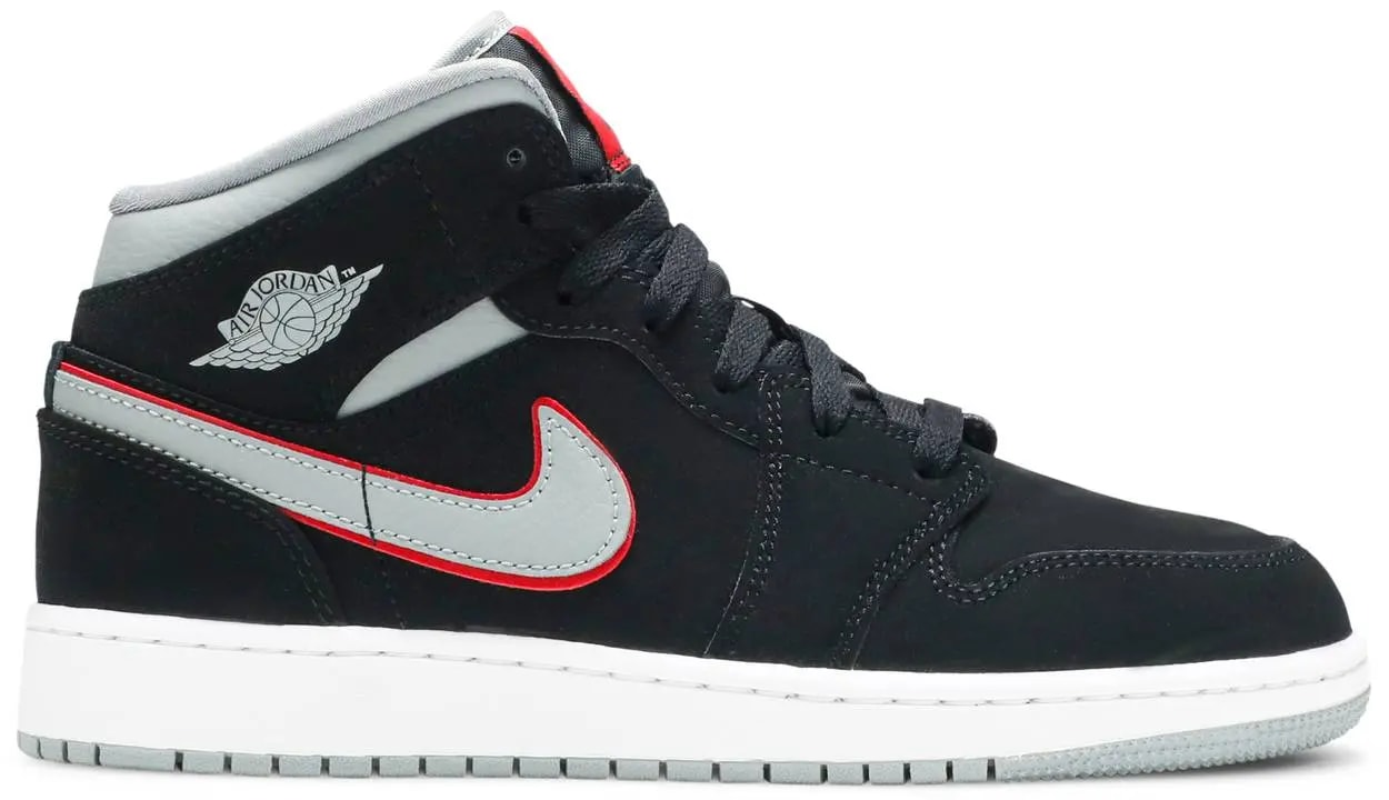 Giày Nike Air Jordan 1 Mid GS 'Black Particle Grey' 554725-060 — kich-thuoc: 36 Giày Nike Air Jordan 1 Mid GS 'Black Particle Grey' 554725-060 — kich-thuoc: 36