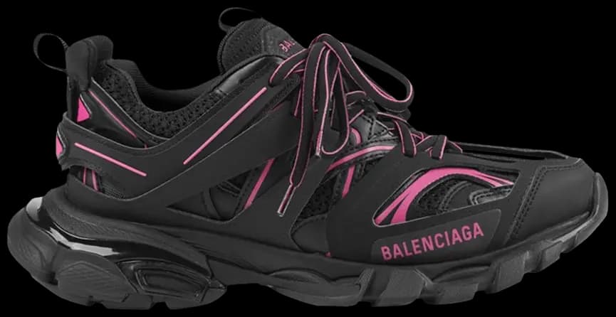 Giày Balenciaga Wmns Track Sneaker 'Black Neon Pink' 542436-W3AC2-1055 Giày Balenciaga Wmns Track Sneaker 'Black Neon Pink' 542436-W3AC2-1055