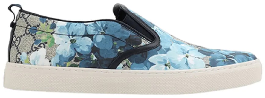 Giày Gucci GG Supreme Canvas Slip-On 'Blue Floral' 546152-KU2E0-8471 — kich-thuoc: lien-he-order Giày Gucci GG Supreme Canvas Slip-On 'Blue Floral' 546152-KU2E0-8471 — kich-thuoc: lien-he-order
