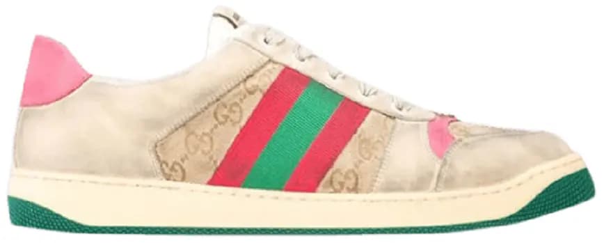 Giày Gucci GG Screener Distressed 'GG Canvas Pink' 546551-9Y920-9665 Giày Gucci GG Screener Distressed 'GG Canvas Pink' 546551-9Y920-9665
