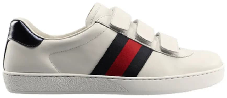 Giày Gucci New Ace Grip-Strap Low 'White' 548699-DOPE0-9095 Giày Gucci New Ace Grip-Strap Low 'White' 548699-DOPE0-9095