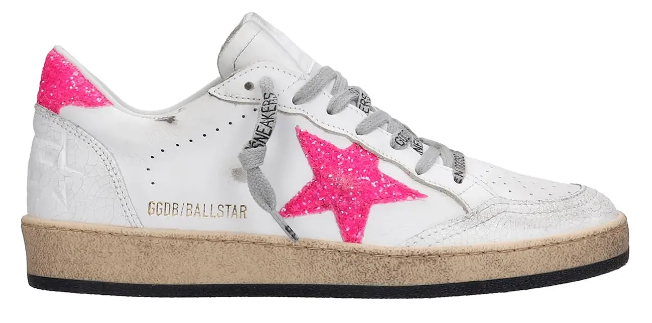 Giày Golden Goose Ballstar White Pink GWF00117-F001034-10475 — kich-thuoc: 41 Giày Golden Goose Ballstar White Pink GWF00117-F001034-10475 — kich-thuoc: 41