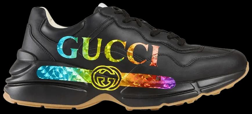 Giày Gucci Rhyton 'Iridescent Logo' 552851 DRW00 1000 Giày Gucci Rhyton 'Iridescent Logo' 552851 DRW00 1000