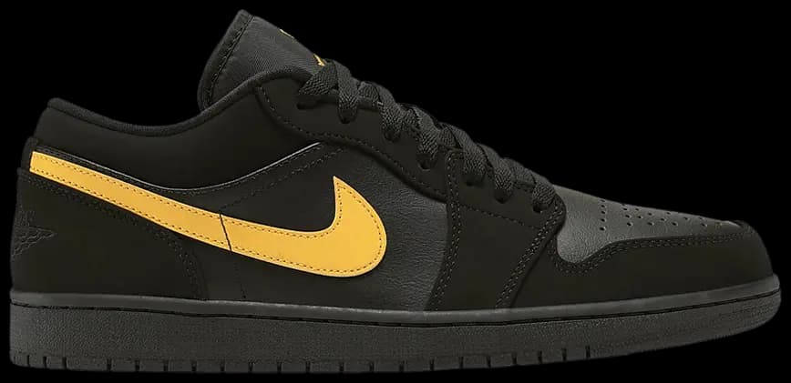 Giày Nike Air Jordan 1 Low 'Black University Gold' 553558-071 Giày Nike Air Jordan 1 Low 'Black University Gold' 553558-071
