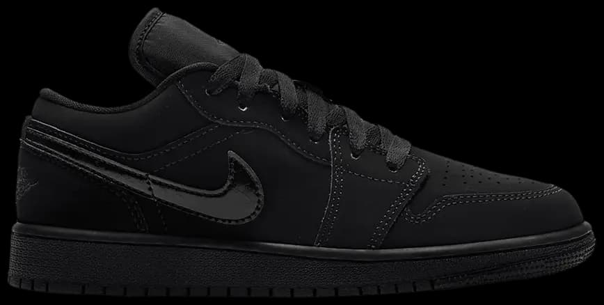 Giày Nike Air Jordan 1 Low GS 'Triple Black' 553560-056 Giày Nike Air Jordan 1 Low GS 'Triple Black' 553560-056