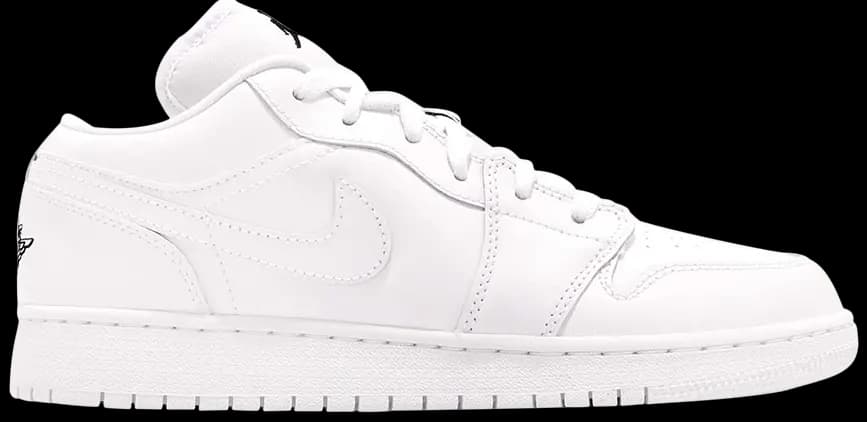 Giày Nike Air Jordan 1 Low GS 'Triple White' 553560-110 Giày Nike Air Jordan 1 Low GS 'Triple White' 553560-110
