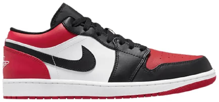 Giày Nike Air Jordan 1 Low GS 'Bred Toe' 553560-612 Giày Nike Air Jordan 1 Low GS 'Bred Toe' 553560-612