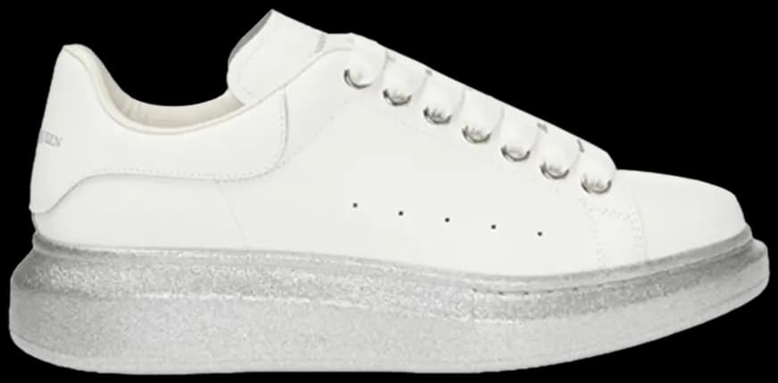 Giày Alexander McQueen Wmns Oversized Sneaker 'White Silver' 553770-WHWKV-9071 Giày Alexander McQueen Wmns Oversized Sneaker 'White Silver' 553770-WHWKV-9071