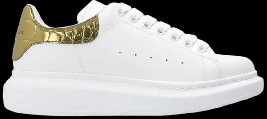 Giày Alexander McQueen Wmns Oversized Sneaker 'Gold Crocodile' 553770-WHYBQ-9075 Giày Alexander McQueen Wmns Oversized Sneaker 'Gold Crocodile' 553770-WHYBQ-9075