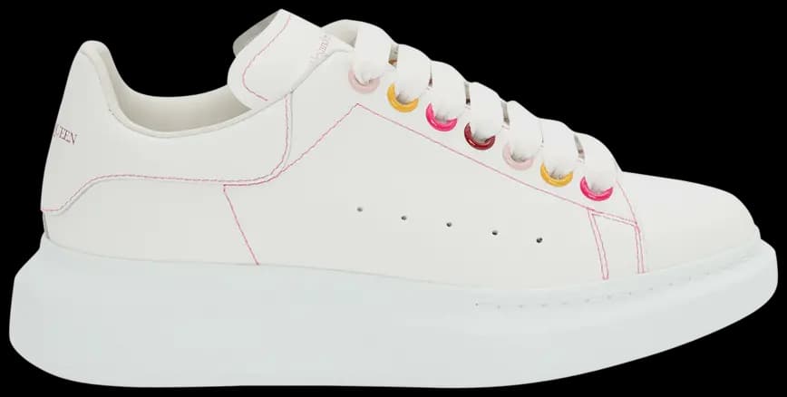 Giày Alexander McQueen Wmns Oversized Sneaker 'White Rainbow' 553770-WHZ4S-9466 Giày Alexander McQueen Wmns Oversized Sneaker 'White Rainbow' 553770-WHZ4S-9466