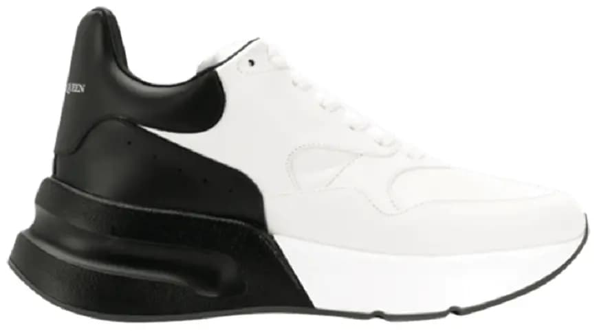Giày Alexander McQueen Wmns Oversized Runner 'White Black' 553787 WHRU3 9034 Giày Alexander McQueen Wmns Oversized Runner 'White Black' 553787 WHRU3 9034