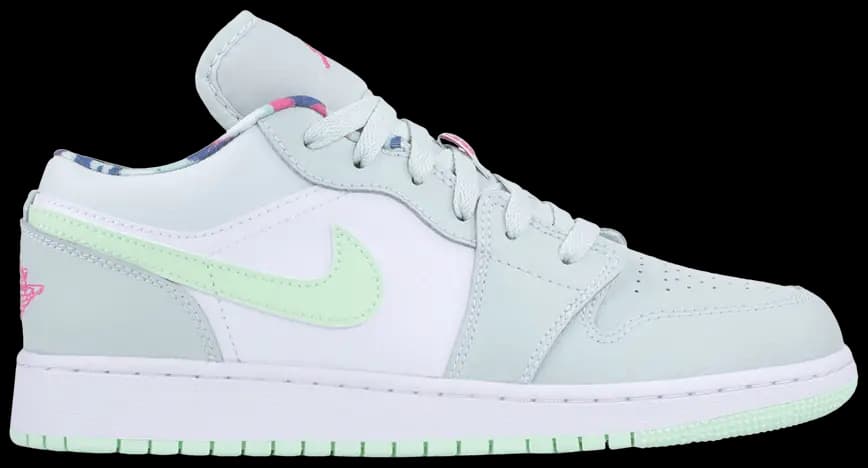 Giày Nike Air Jordan 1 Low GS 'Barely Grey Spruce' 554723-051 Giày Nike Air Jordan 1 Low GS 'Barely Grey Spruce' 554723-051