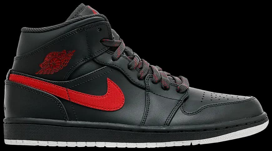 Giày Nike Air Jordan 1 Mid 'Anthracite Gym Red' 554724-045 Giày Nike Air Jordan 1 Mid 'Anthracite Gym Red' 554724-045