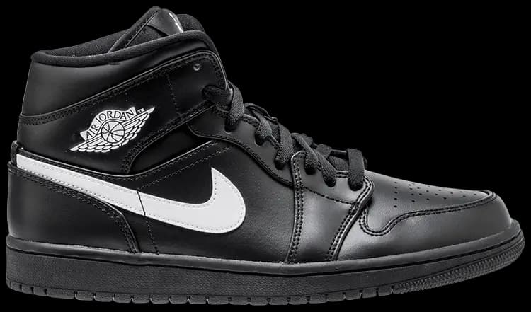 Giày Nike Air Jordan 1 Mid 'Black White' (2018) 554724-049 Giày Nike Air Jordan 1 Mid 'Black White' (2018) 554724-049