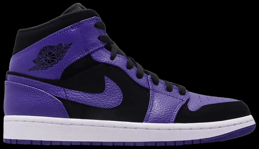 Giày Nike Air Jordan 1 Mid Black 'Dark Concord' 554724-051 Giày Nike Air Jordan 1 Mid Black 'Dark Concord' 554724-051