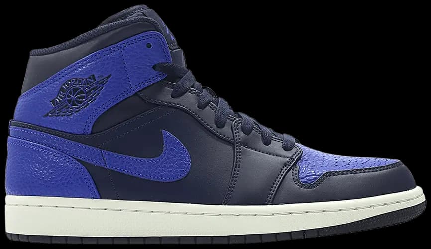 Giày Nike Air Jordan 1 Mid 'Obsidian Game Royal' 554724-412 Giày Nike Air Jordan 1 Mid 'Obsidian Game Royal' 554724-412