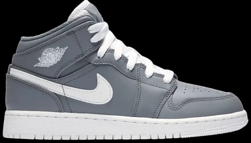 Giày Nike Air Jordan 1 Mid BG 'Cool Grey' 554725-036 Giày Nike Air Jordan 1 Mid BG 'Cool Grey' 554725-036