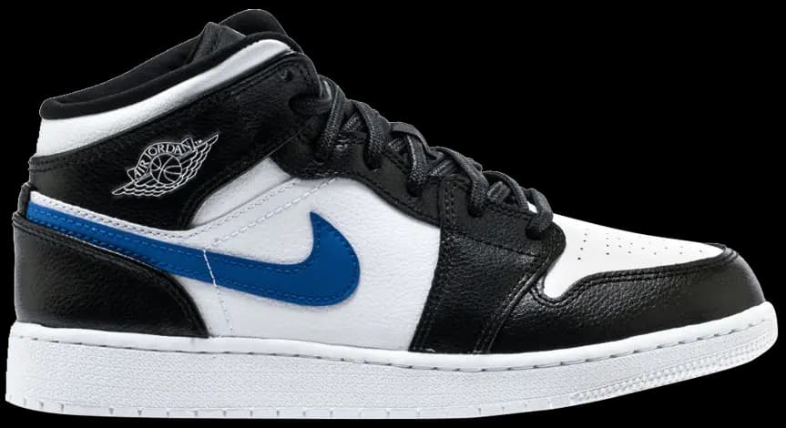 Giày Nike Air Jordan 1 Retro Mid GS 'Multicolor Swoosh' 554725-052 Giày Nike Air Jordan 1 Retro Mid GS 'Multicolor Swoosh' 554725-052