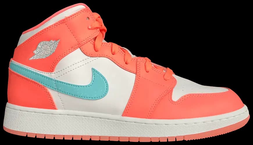 Giày Nike Air Jordan 1 Mid GG 'Crimson Pulse' 555112-814 Giày Nike Air Jordan 1 Mid GG 'Crimson Pulse' 555112-814
