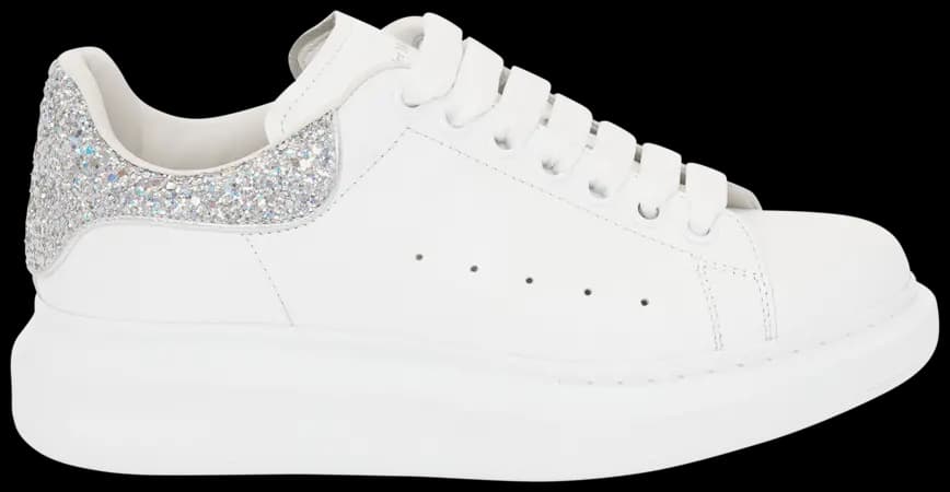 Giày Alexander McQueen 'White Silver Glitter' 558945-WHTQI-9413 Giày Alexander McQueen 'White Silver Glitter' 558945-WHTQI-9413
