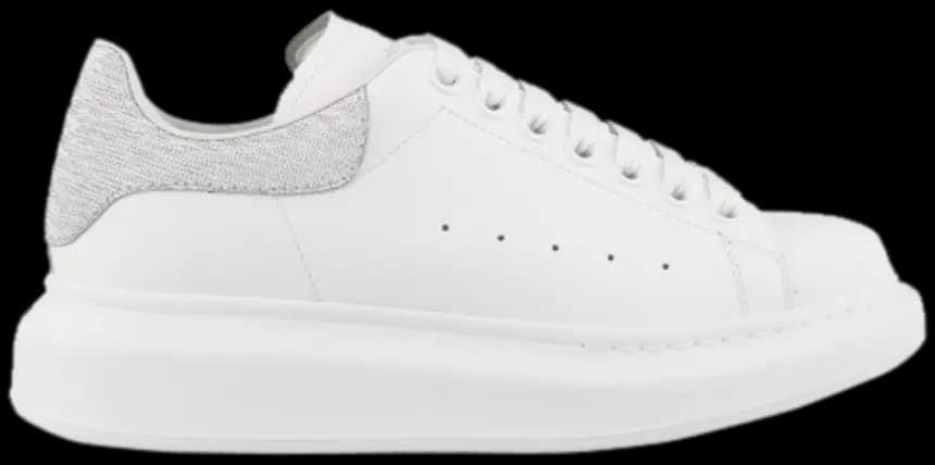 Giày Alexander McQueen Wmns Oversized Sneaker 'White Silver' 558945-WHZ4I-9071 Giày Alexander McQueen Wmns Oversized Sneaker 'White Silver' 558945-WHZ4I-9071