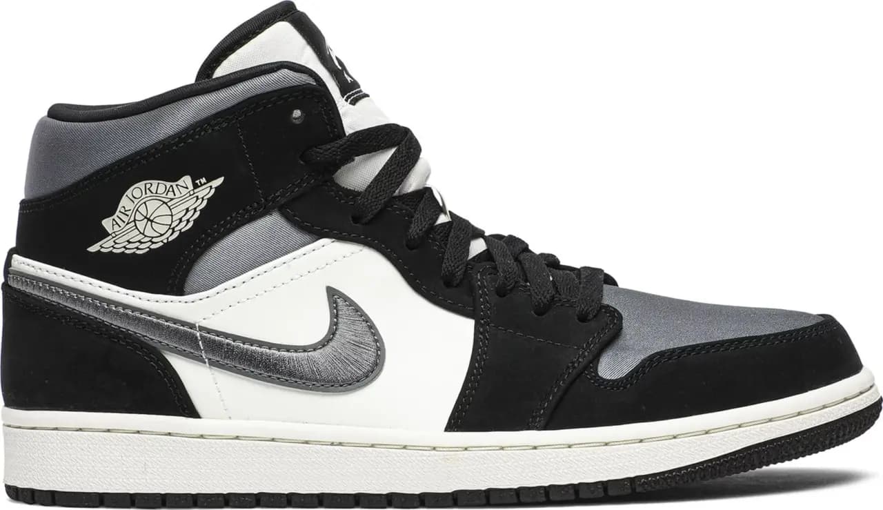 Giày Nike Air Jordan 1 Mid Satin 'Grey Toe' 852542-011 Giày Nike Air Jordan 1 Mid Satin 'Grey Toe' 852542-011