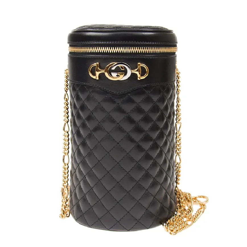 Túi Gucci Ladies Black Quilted Leather Belt Bag 572298 0YKNX 1000 Túi Gucci Ladies Black Quilted Leather Belt Bag 572298 0YKNX 1000